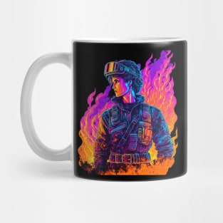 Strong Army Women in the 80s Mug